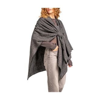 Abbacino Kimono Juna Poncho - Jackets - Mujer - Negro - ONE SIZE