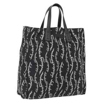 Ferragamo Pre-owned Tote Bag - Dames - Vintage Shopper - Zwart - ONE Size - Nylon - Vintage