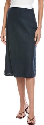 Vince Easy Linen-Blend Slip Skirt