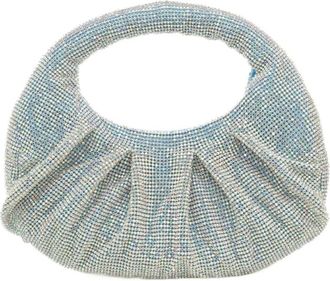 twentyfour Tassen, Dames, Blauw, ONE Size, Borsa a mano in maglia strass