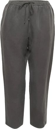 Max Mara silk blend straight-leg track pants - Grey