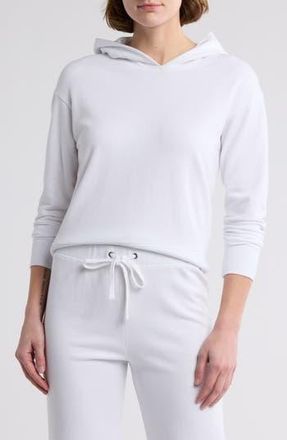 James Perse Cotton Pullover Hoodie in White at Nordstrom Rack, Size 0