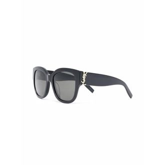 Saint Laurent Cat-Eye Sunglasses - female - Saint Laurent - Sunglasses - Black - 56 MM - Accessories