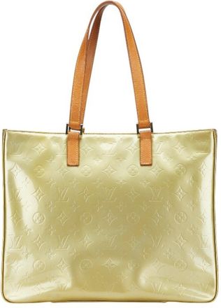Louis Vuitton Green Patent Leather Tote Bag (Pre-Owned)