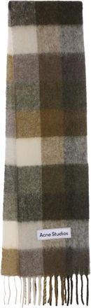 Acne Studios Sciarpa con applicazione - Verde