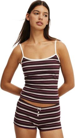Cotton On Womens Dreamy Soft Longline Cami in Chocolate Plum Crushed at Nordstrom, Size X-Small
