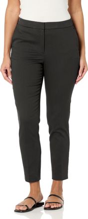 Tommy Hilfiger Womens Suiting Elastic Waist Trouser Pants, Black, 12