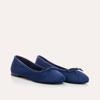 Reqins Womens Carmen Peau Flats In Ocean