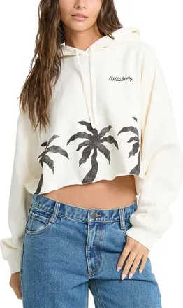 Billabong Spring Break Crop Hoodie in Salt Crystal at Nordstrom, Size X-Small