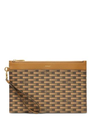 Bally Pennant zipped envelope wallet - men - Thermoplastic Polyurethane (TPU) - One Size - Brown