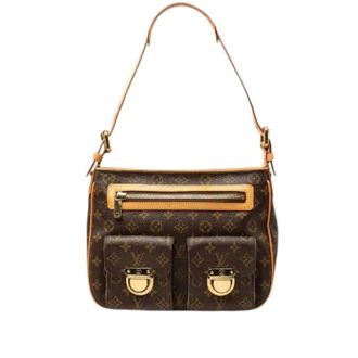 Louis Vuitton Pre-owned Monogram Hudson GM Schoudertas - Dames - Pre-owned - Bruin - Maat: ONE Size Leer