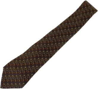 Herm&egrave;s Pre-owned Canvas home-office - Heren - Vintage Accessoires - Paars - ONE Size - Tweed - Vintage