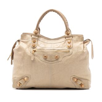 Balenciaga Tweedekans Lamsleren Motocross Giant 21 Rtt Tas