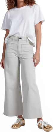 ASKK NY Cropped Sailor Wide Leg Pants In Beach