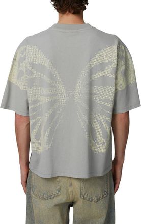 Good For Nothing Boxy-Fit Silhouette T-Shirt in Grey at Nordstrom, Size Xx-Large