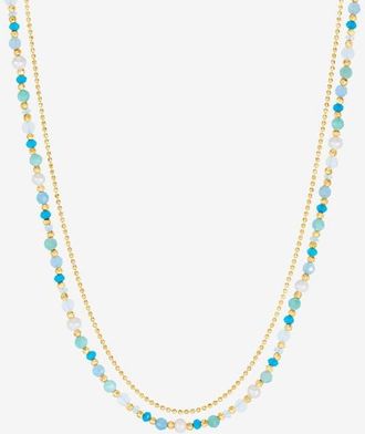 Dower & Hall Serenity Orissa Necklace in Yellow Gold Vermeil at Nordstrom, Size 18