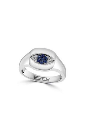 Effy Evil Eye Diamond & Sapphire Ring in Blue at Nordstrom Rack, Size 7
