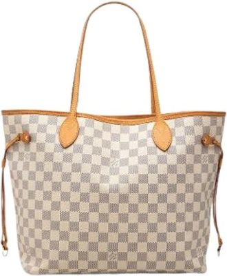Louis Vuitton Pre-owned Neverfull MM Tote - Pre-owned - Mujer - Blanco - ONE SIZE