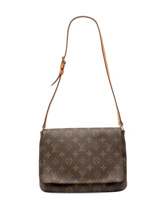 Louis Vuitton 2001 Monogram Musette Tango Short Strap shoulder bag - women - Leather/Fabric - One Size - Brown