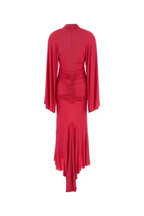 Blumarine Womens Fuchsia Jersey Dress Persianred Exterior: Viscose Elastane Abiti