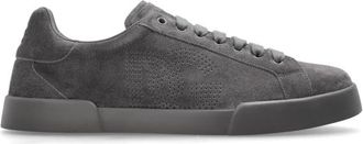 Dolce & Gabbana Sneakers Portofino - Heren - Sneakers - Grijs - 40 1/2 EU - Leer - Schoenen