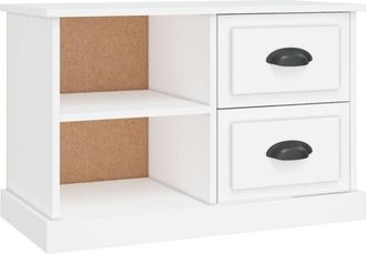 vidaXL Vidaxl - Mueble Para Tv Madera Contrachapada Blanco 73x35,5x47,5 Cm