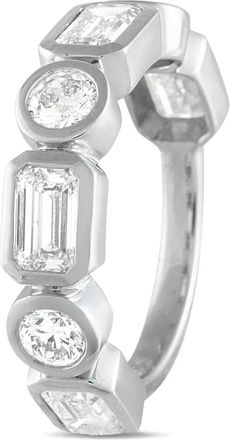 Luxury Bazaar 18K white gold diamond eternity ring - women - 18kt White Gold/Diamond - One Size - Silver