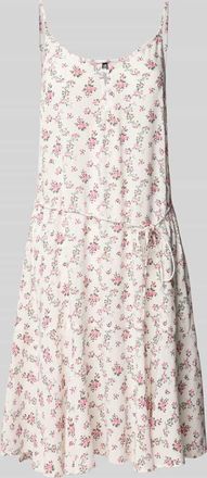 Pieces Tailliertes Minikleid mit Taillenband Modell NYA in Weiss, Gr&ouml;&szlig;e M