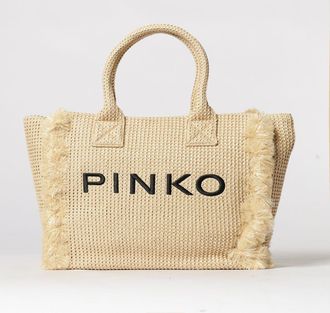 Pinko Borsa Beach in rafia crochet