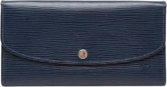 Louis Vuitton Pre-owned Long Wallet (bi-fold) - Dames - Vintage Accessoires - Blauw - ONE Size - Leer - Vintage