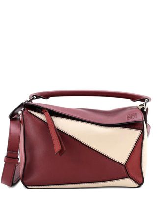 Loewe Puzzle Bag Leather Small satchel - Neutrals