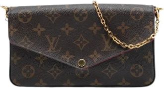 Louis Vuitton Pre-owned Clutches, female, Brown, Size: ONE SIZE Pre-owned Pochette Felicie Crossbody Bag