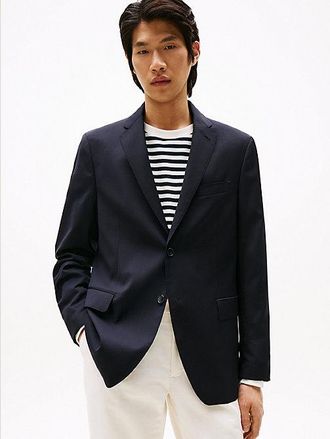 Tommy Hilfiger Pure Wool Twill Single Breasted Blazer