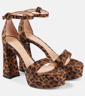 Gianvito Rossi Leopard-print sandals
