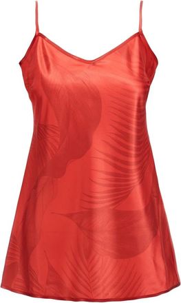 F.R.S. For Restless Sleepers Toosa Top - Dames - Tops zonder mouwen - Rood - L - Satijn - Tops