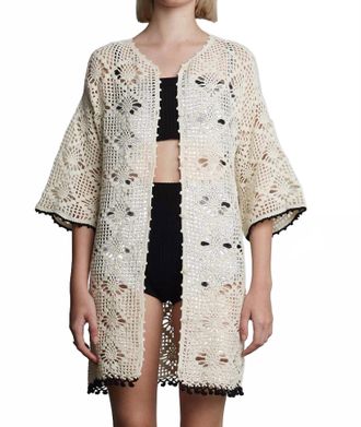 Eleven Six Violet Crochet Cover Up In Ivory