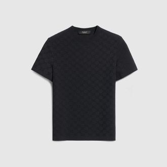 Gucci Technical GG Fabric Jacquard T-shirt, Size XXXL, Black, Ready-to-wear