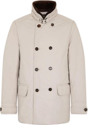 Moorer Jassen, Heren, Beige, M, Leer, Kurt GF Coat