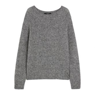 Max Mara Dames, Truien, Grijs, Maat: L Jersey