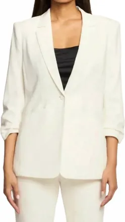 Cinq &agrave; Sept Womens Crepe Khloe Blazer In Ivory