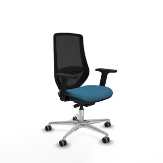 Piqueras y Crespo Sedia Da Ufficio Piqueras Y Crespo D086g0w Nero Verde Petrolio