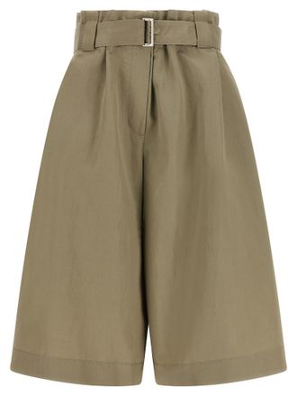 Brunello Cucinelli Bicolor Cotton Bermuda Womens Shorts