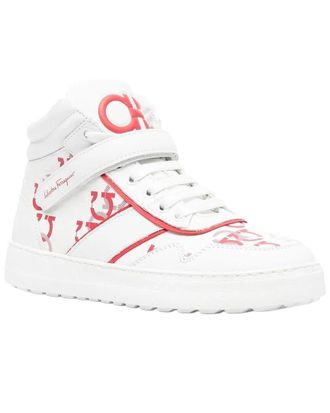 Ferragamo Noe High-Top Leather Sneaker