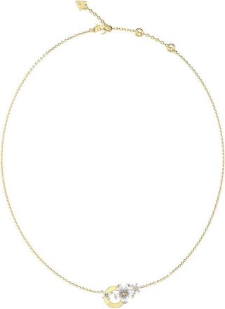 Guess Womens UBN05102YG Ladies Lily Necklace - Gold Stainless Steel - One Size
