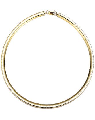 Genevive 14K Plated Cz Classic Necklace