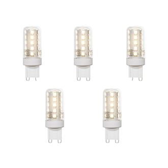 LUEDD Qazqa Juego De 5 Bombillas Led G9 Transparentes 2w 370 Lm 3000k
