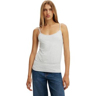 Cotton On Womens Olivia Basque Cami in Grey Marle at Nordstrom, Size Xx-Small