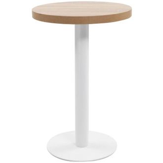vidaXL Bistro Table Light Brown 50 cm MDF vidaXL