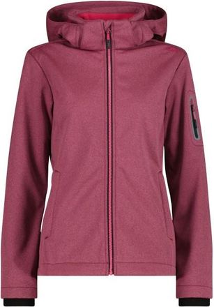 F.lli Campagnolo Softshell Jacket Zip Hood Softshelljacke f&uuml;r Damen | rot/rosa
