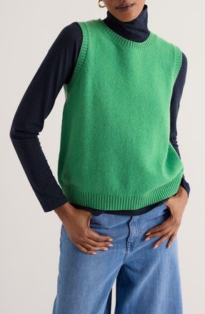 Seasalt Cornwall East View Sweater Vest in Pea Pod at Nordstrom, Size 14